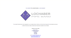 Desktop Screenshot of lochaberpipeband.co.uk