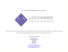 Tablet Screenshot of lochaberpipeband.co.uk